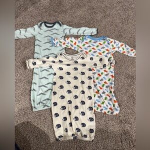 Babies' Long Sleeve Sleep Sacks - Neutral Prints animal & dinosaur